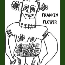 Franken Flower note book cover