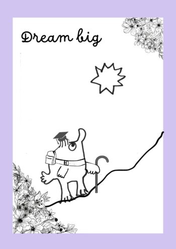 Dream big Greetings card